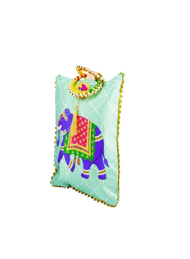 TAVASYA Traditional Potli Gift Bags with Zip & Bangle Handle - Pack of 30 - Elephant Design | Return Gift Bags for Weddings, Pooja, Baby Shower, Housewarming, Festivals & Functions - Image 5
